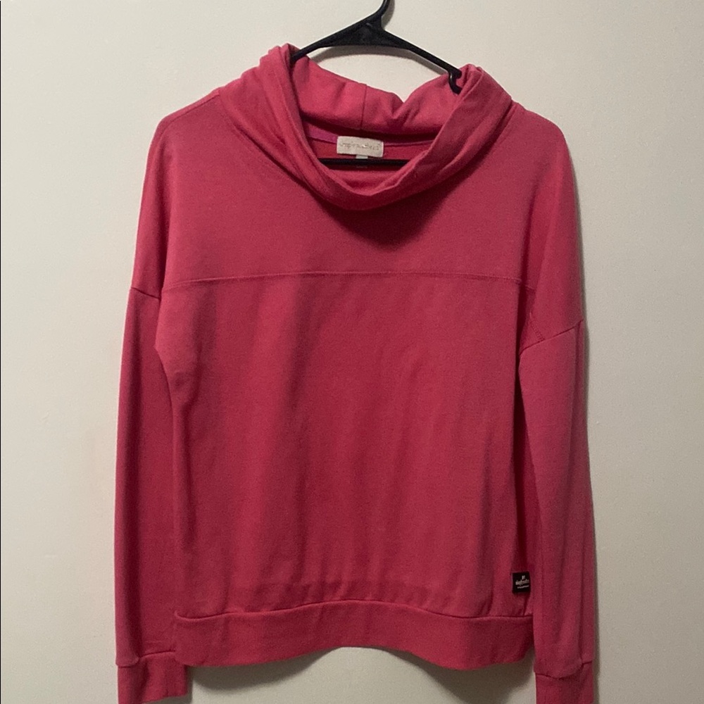 Simply Southern Pink Cowl Neck Sweater